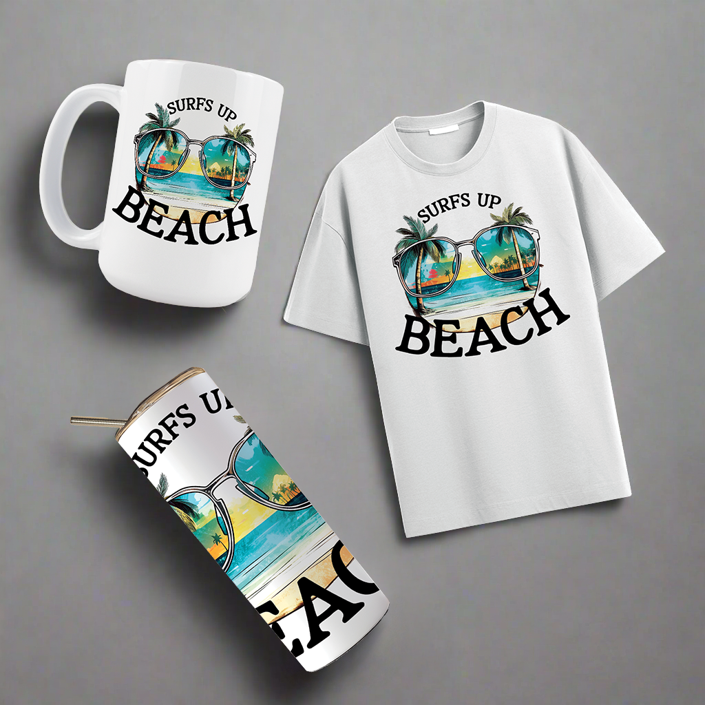 MULTI PRODUCT USE - DIGITAL SUBLIMATION DESIGNS - VIBRANT BEACH
