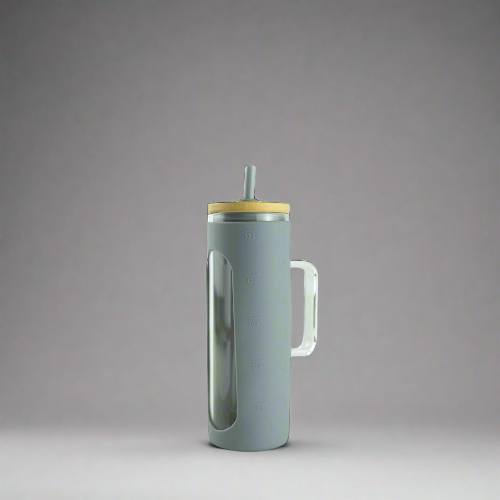 20oz Glass Skinny W/ Sleeve — Ash