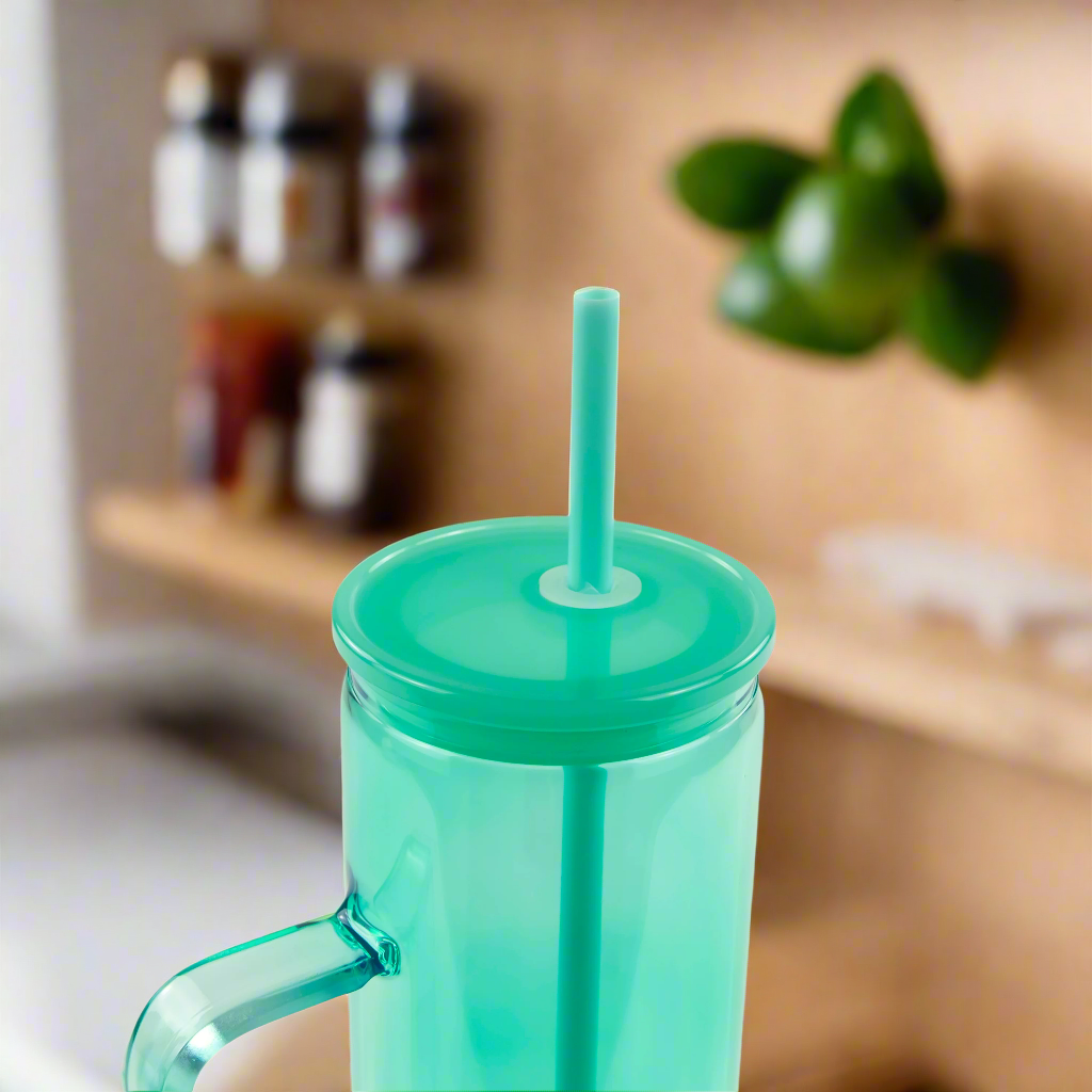 JELLY 20oz SKINNY W/ HANDLE- GREEN