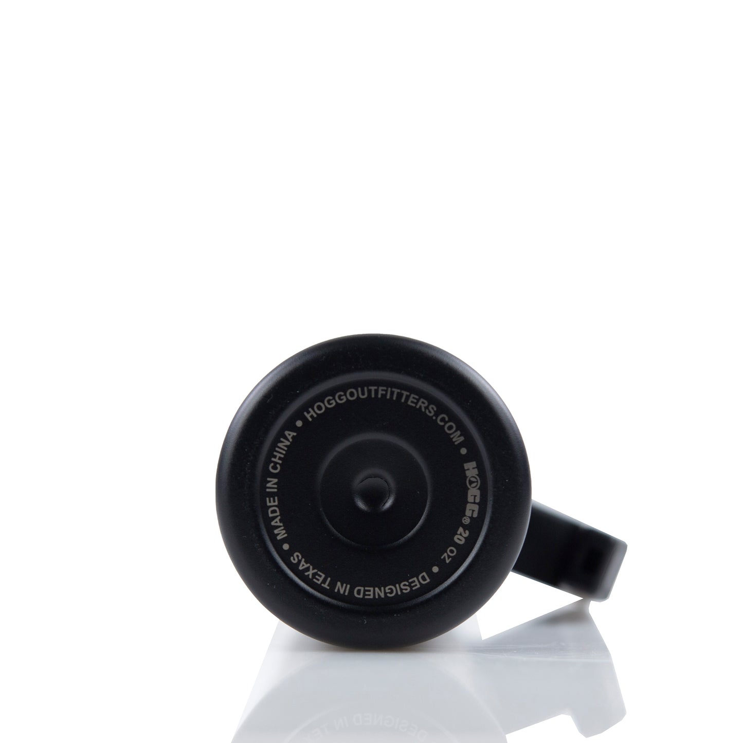 20oz POWDER COATED SKINNY TUMBLER W/ HANDLE - MATTE BLACK