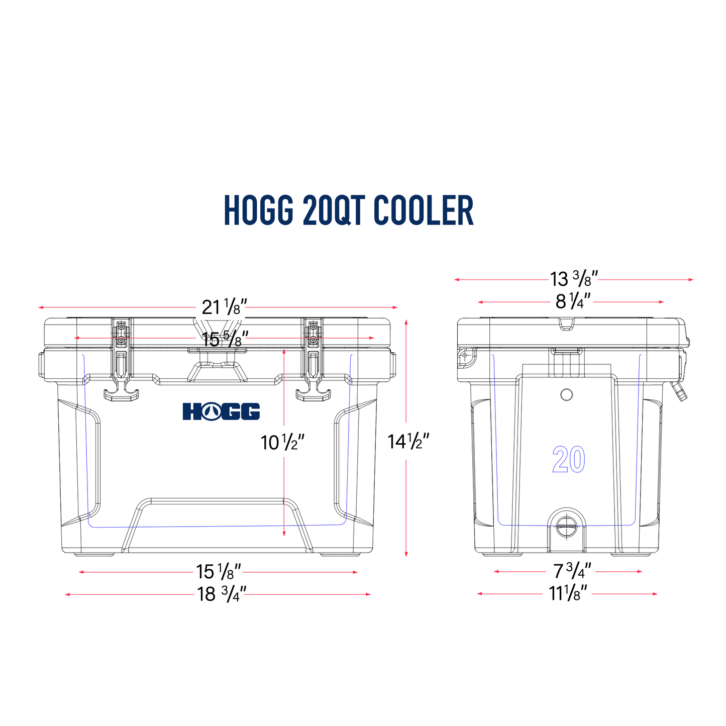 20QT HOGG COOLERS