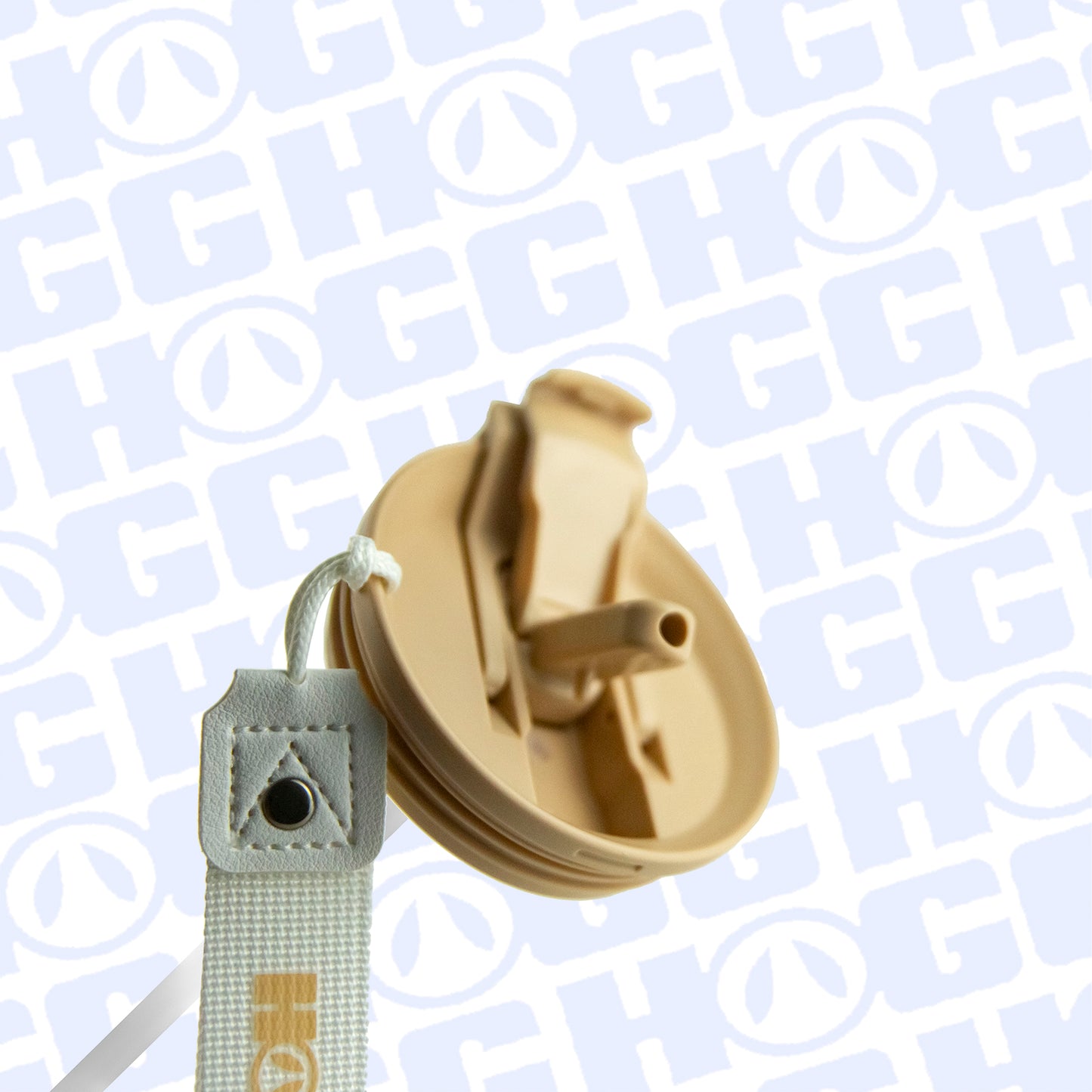 24oz DUAL FLIP SLIM W/ STRAP CASE (24 UNITS) - VANILLA