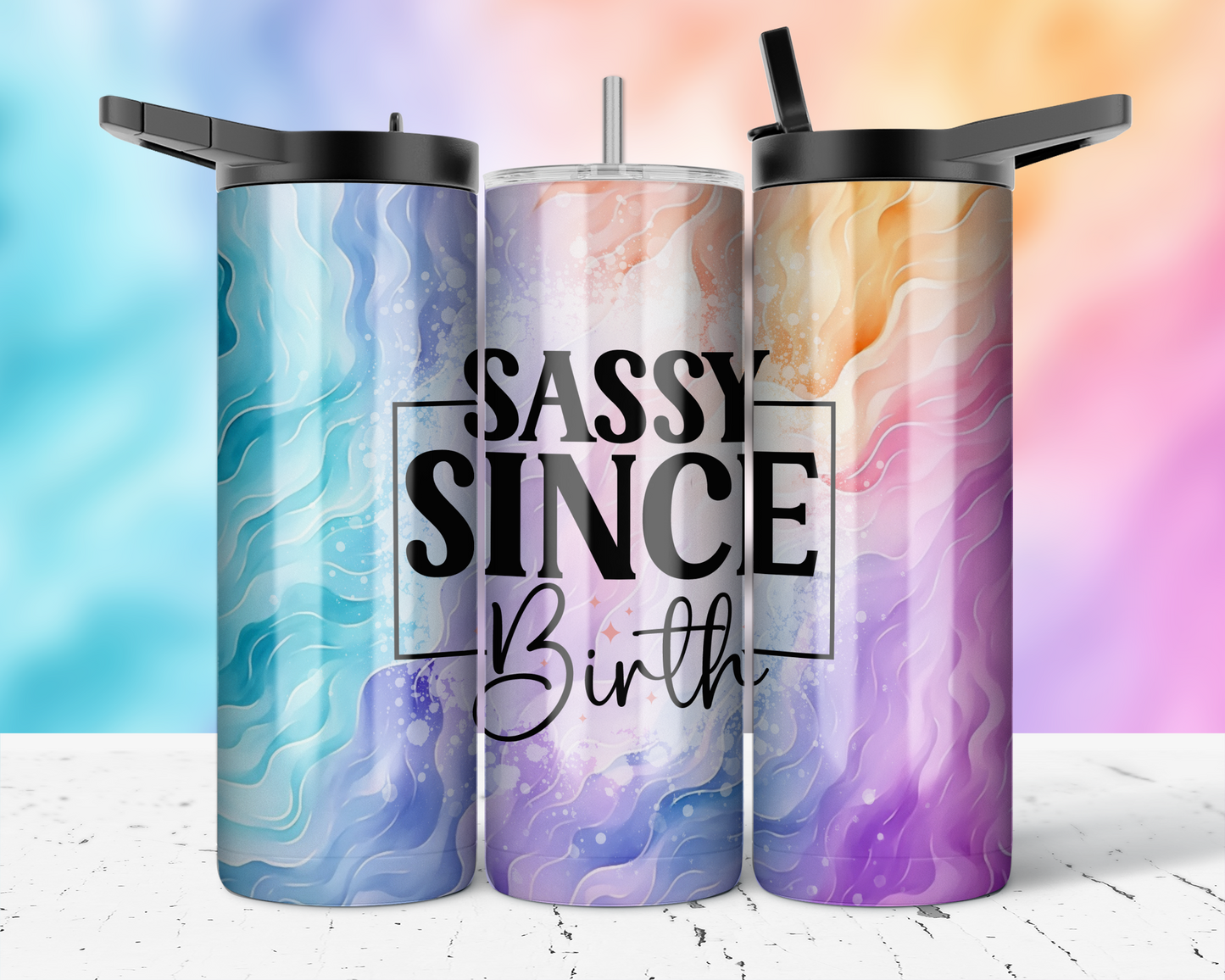 ASSORTED READY TO PRESS SUBLIMATION PRINTS FOR 20oz STRAIGHT SKINNY TUMBLERS (10 PACK) - SARCASM 2