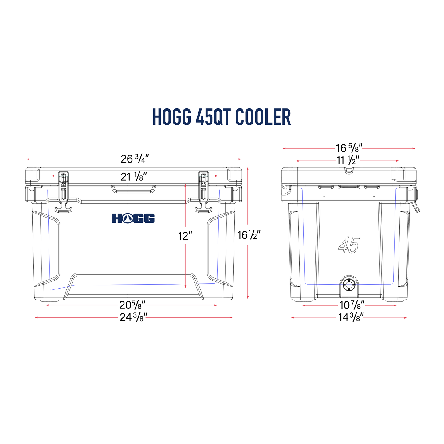 45QT HOGG COOLERS