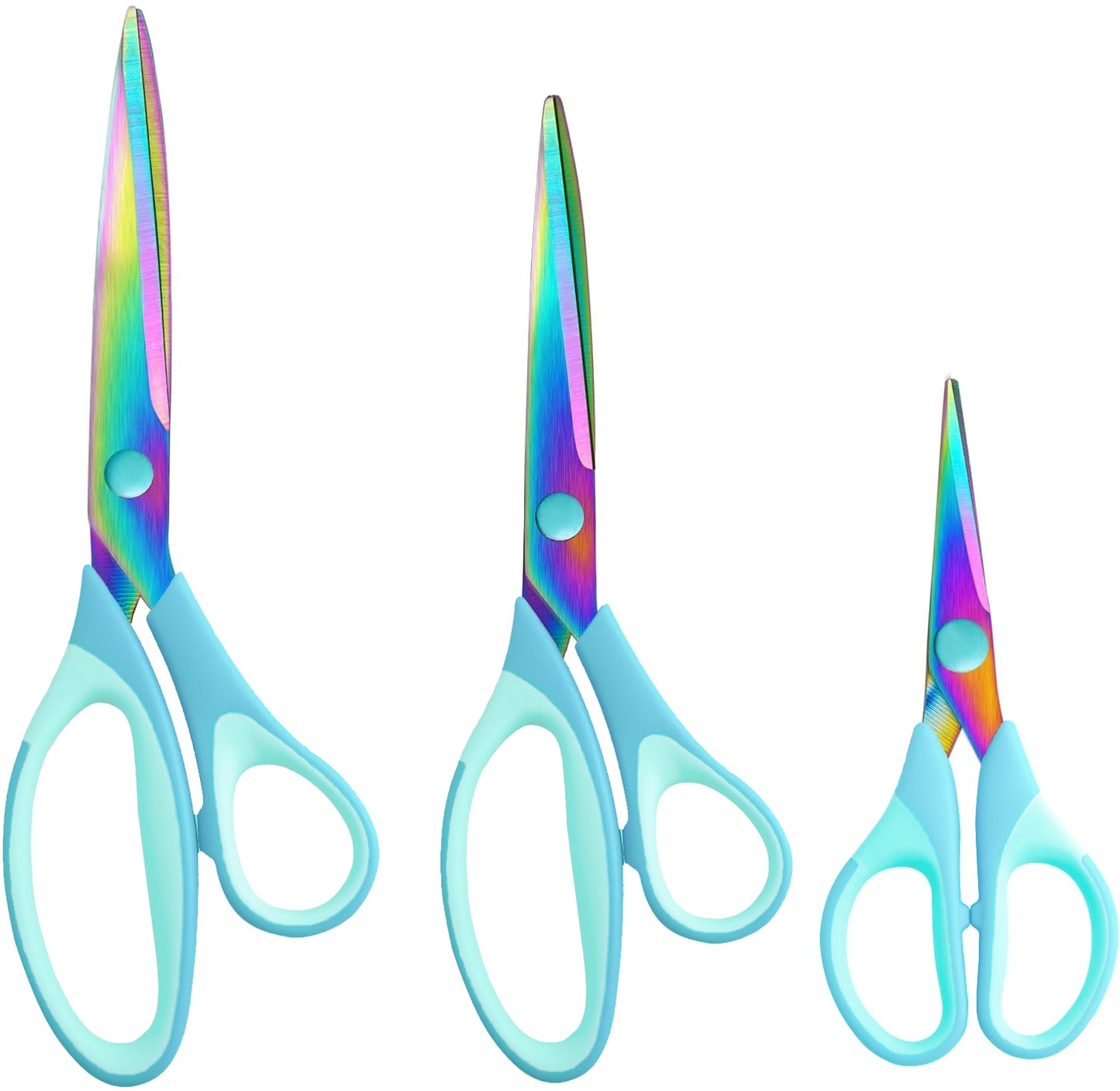 ELECTRIC BLUE CRAFTING SCISSORS (3 PACK)