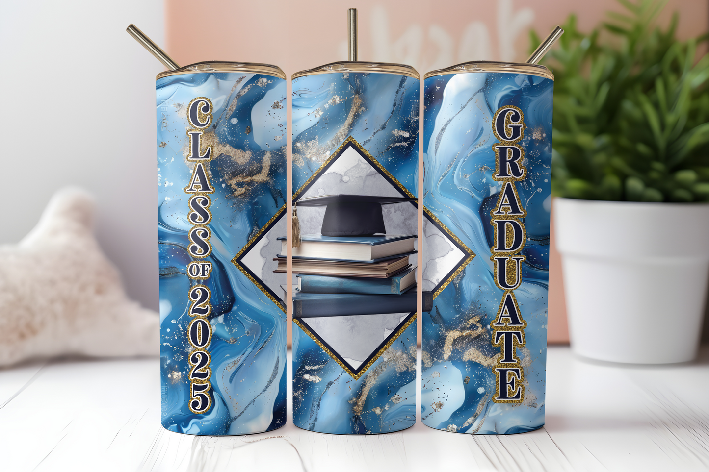 DIGITAL SUBLIMATION DESIGNS - GRADUATION TUMBLER WRAPS