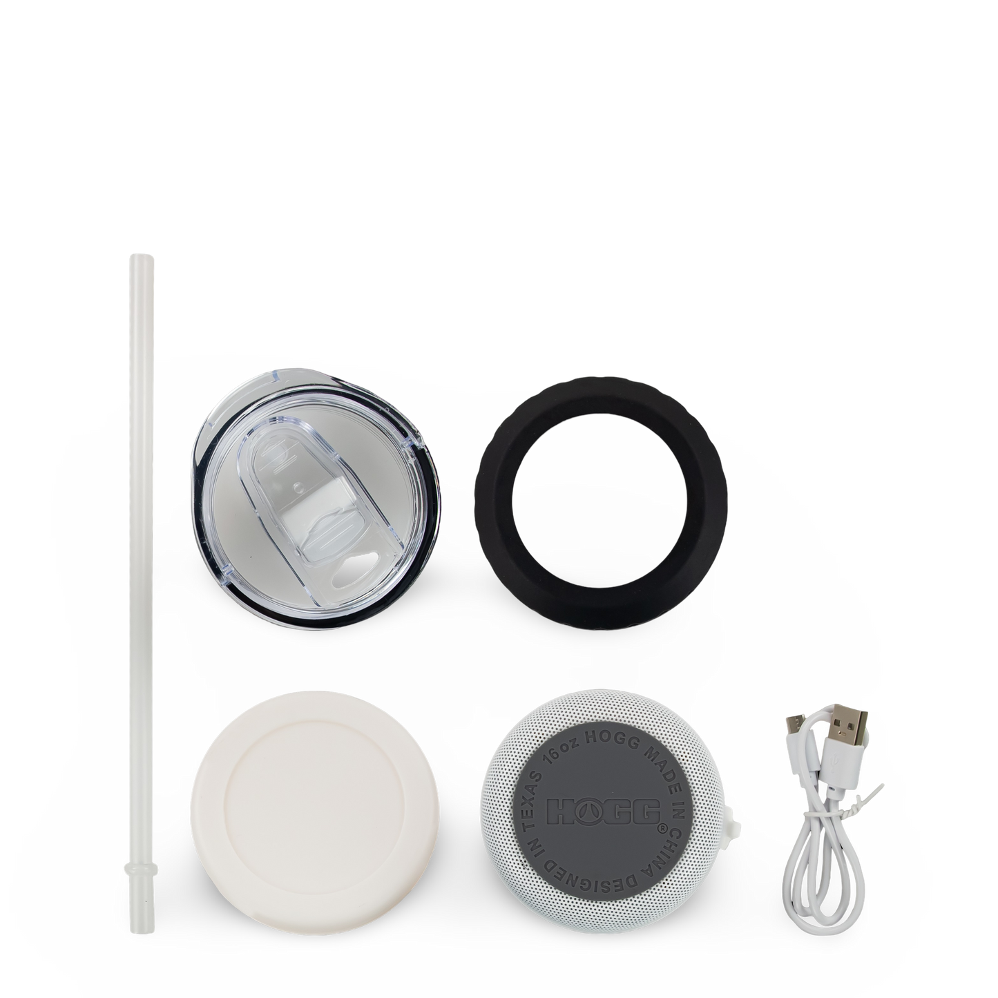 4 in 1 SUBLIMATABLE SPEAKER CAN COOLER - WHITE SPEAKER