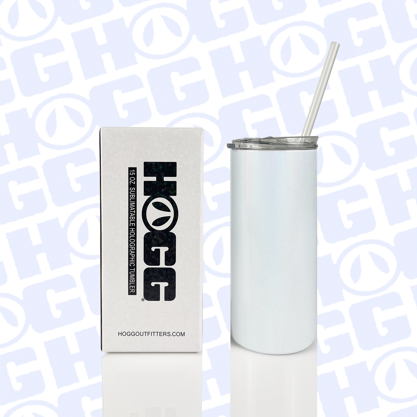 15oz SUBLIMATABLE HOLOGRAPHIC SKINNY TUMBLER CASE (25 UNITS)