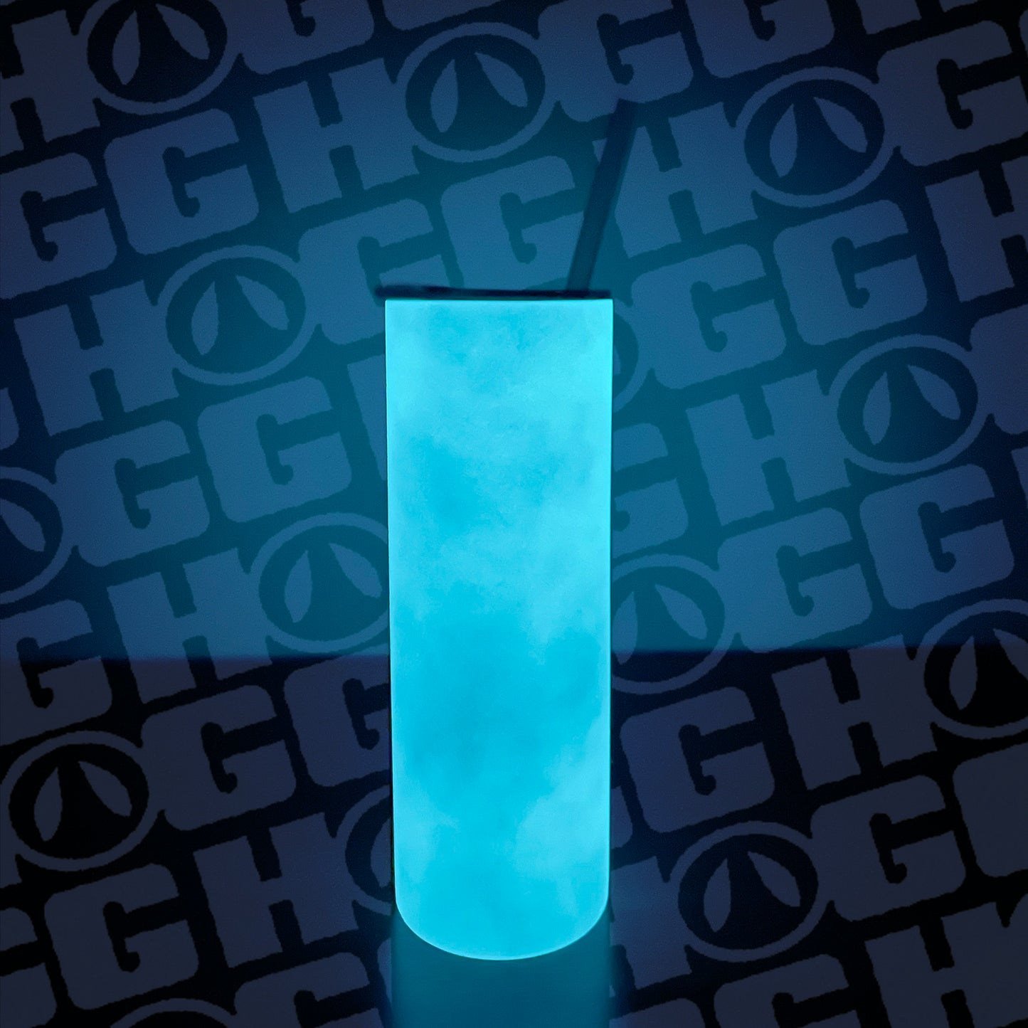 20oz SUBLIMATABLE GLOW SKINNY TUMBLER CASE (24 units) - BLUE