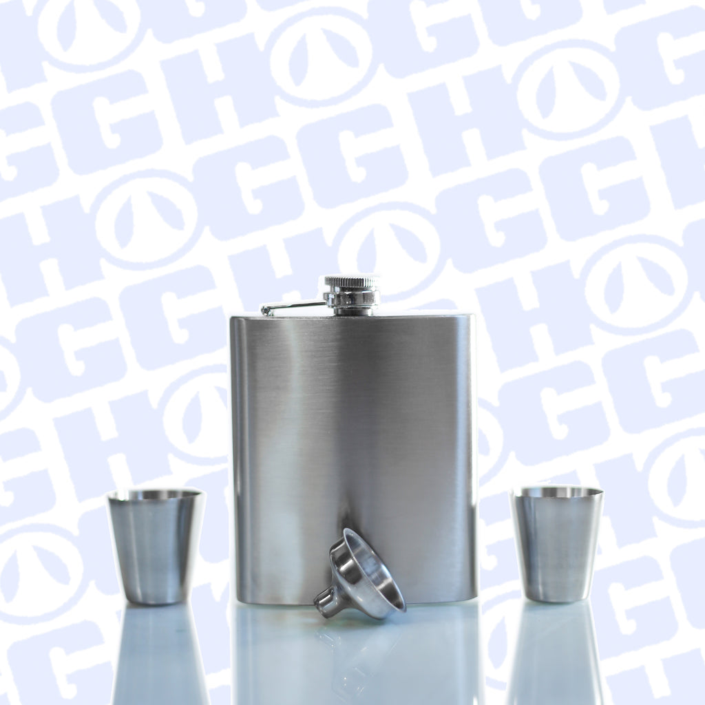 Fish Hip Flask - Men's Gift Set (Stainless Steel) — That Bloke