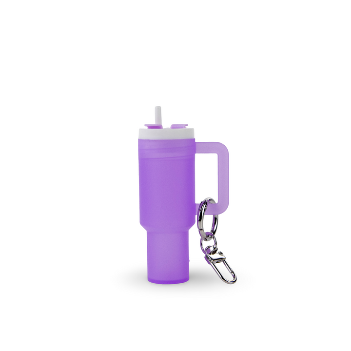 Mini Tumbler Chapstick Holder + Keychain