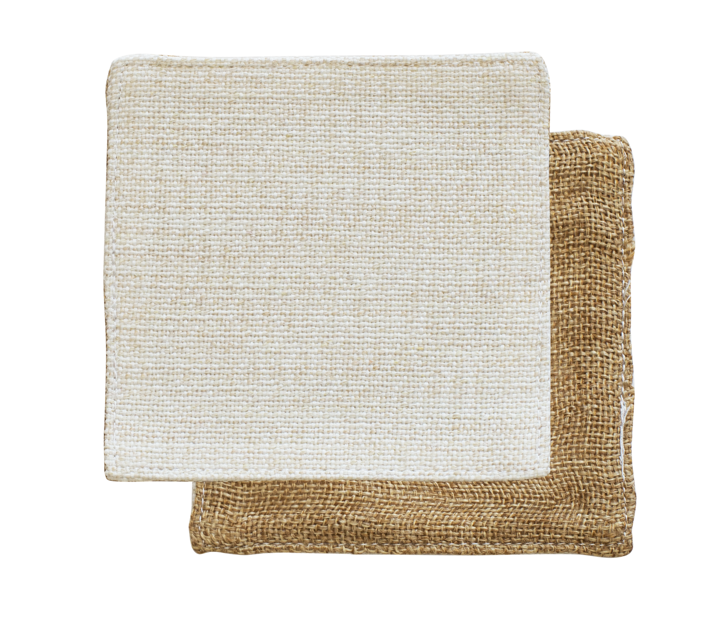 SUBLIMATABLE LINEN COASTER SET (4 PACK)