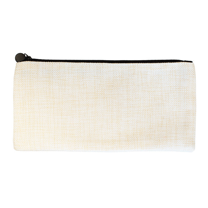 Sublimatable Linen Cosmetic Bag - 4 Pack - detail view | sublimatable home decor blank