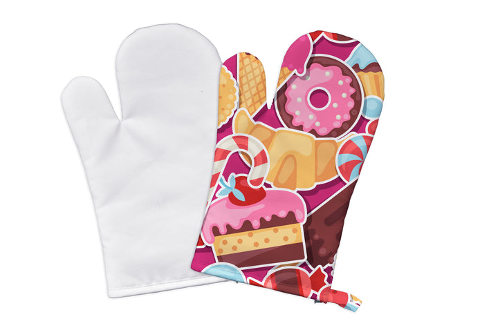 Sublimatable Polyester Oven Mit (4 Pack) - detail view | sublimatable home decor blank