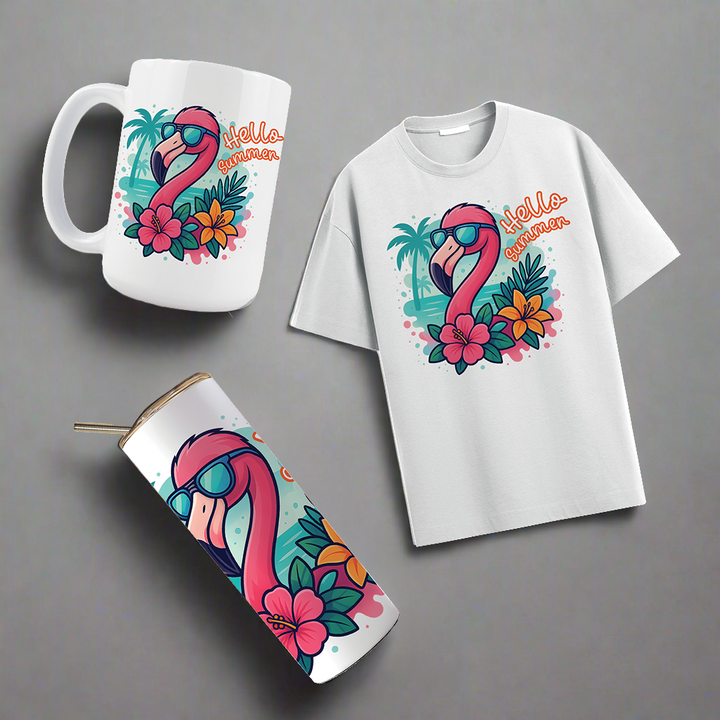 Multi Product Use - Digital Sublimation Designs - Summer Vibes — Flamingo Summer