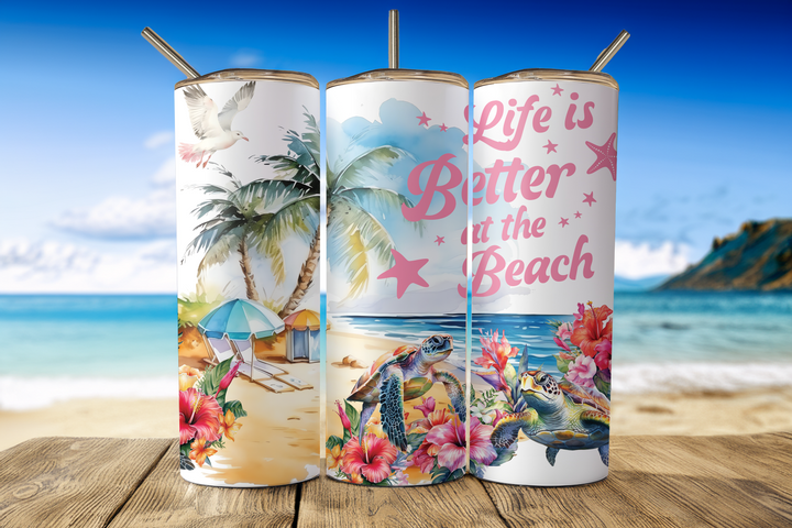 Assorted Ready to Press Sublimation Tumbler Prints (14 Pack) - Summer — 20oz Skinny