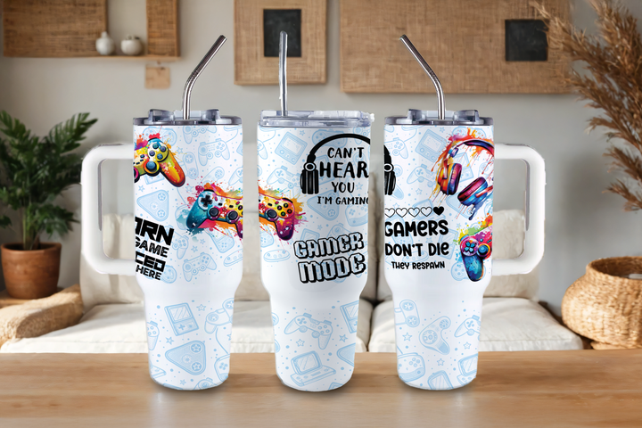 Digital Sublimation Designs - Collection B Tumbler Wraps — 40oz Big Swig — Gamer Mode