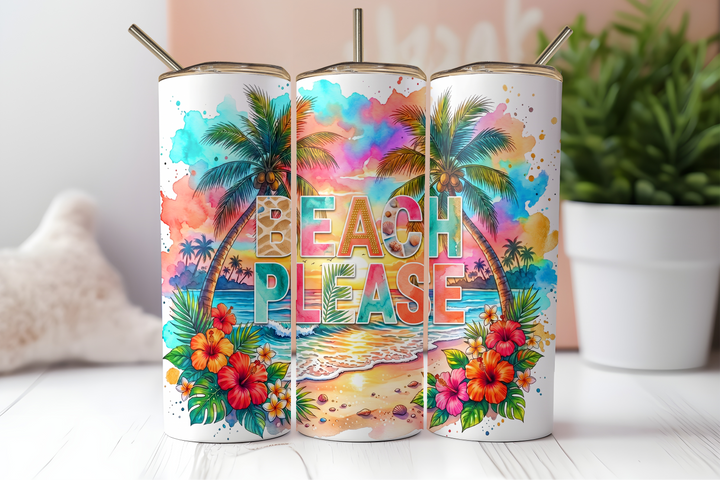 Assorted Ready to Press Sublimation Tumbler Prints (12 Pack) - Summer Fiesta — 20oz Skinny