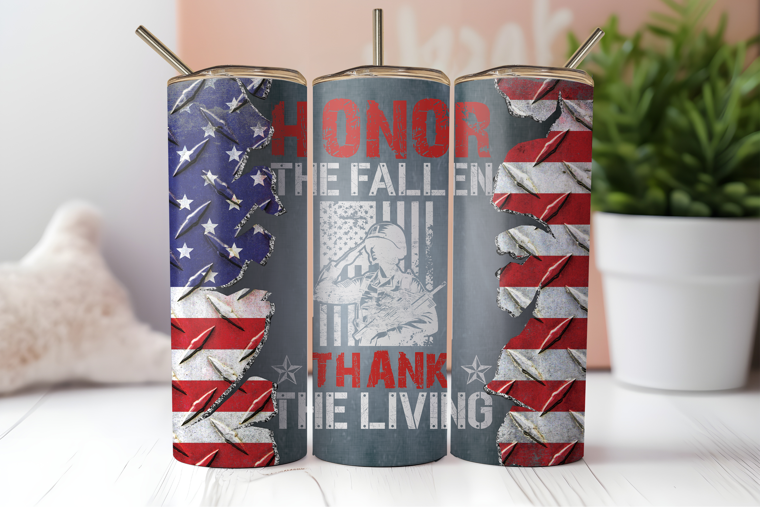 DIGITAL SUBLIMATION DESIGNS - VETERAN'S DAY TUMBLER WRAPS