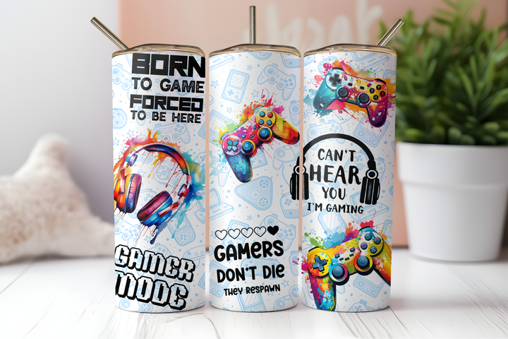 Digital Sublimation Designs - Collection B Tumbler Wraps — 40oz Big Swig — Gamer Mode