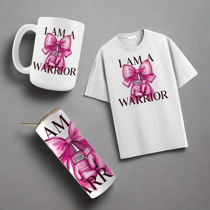Multi Product Use - Digital Sublimation Designs - Breast Cancer Awareness — I am a Warrior