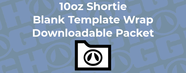 10oz Shortie Tumbler Wrap Template | Flat Wrap Design
