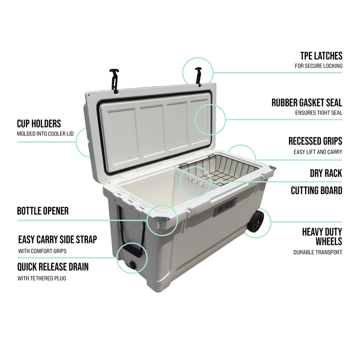 110qt Hogg Coolers — White