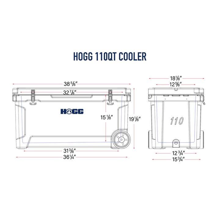 110qt Hogg Coolers | Insulated Ice Chest