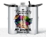 ASSORTED READY TO PRESS SUBLIMATION PRINTS FOR 20oz STRAIGHT SKINNY TUMBLERS (10 PACK) - SARCASM