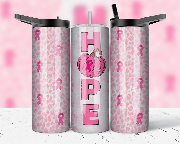 Assorted Ready to Press Sublimation Prints for 20oz Straight Skinny Tumblers (10 Pack) - Breast Cancer Awareness 2