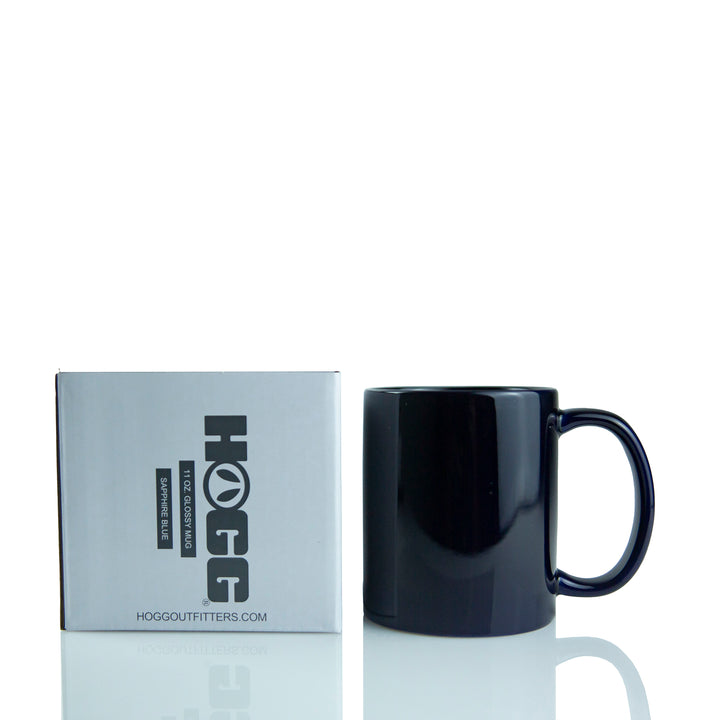 11oz Glossy Mug — Sapphire Blue