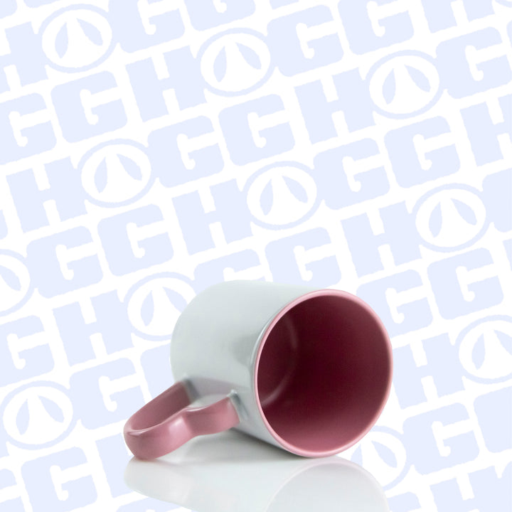 11oz Sublimatable Mug W/ Heart Handle - Pink | Pink