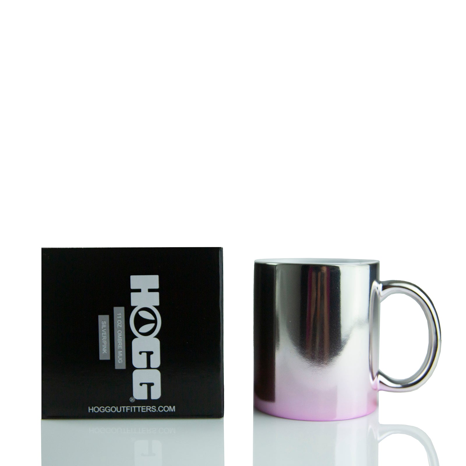 11oz SUBLIMATABLE OMBRE MUG CASE (24 UNITS) - SILVER/PINK