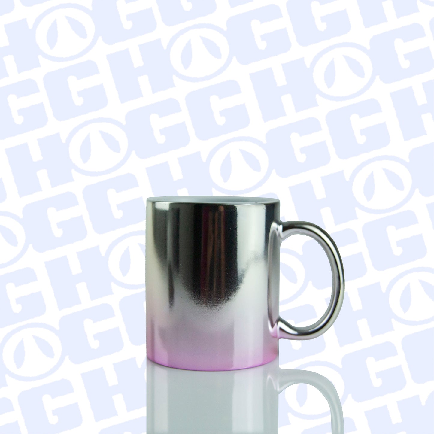 11oz SUBLIMATABLE OMBRE MUG CASE (24 UNITS) - SILVER/PINK