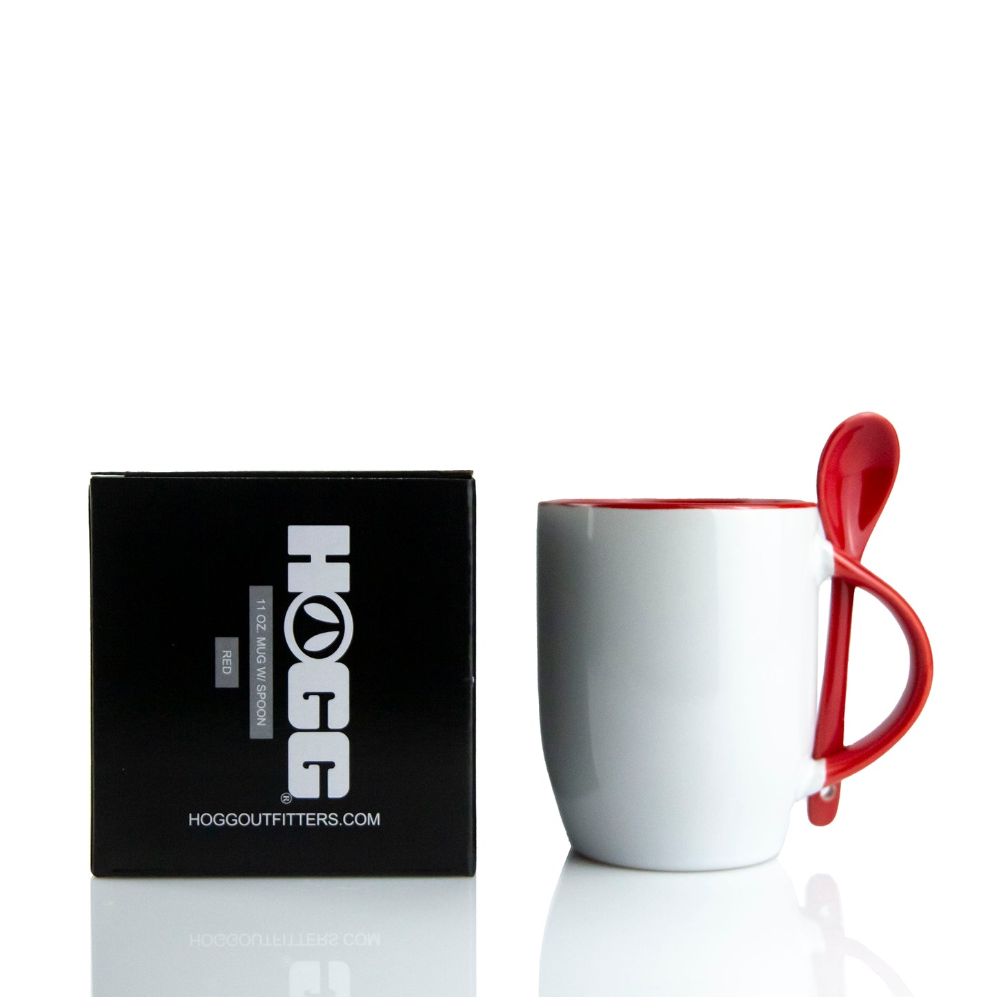 11oz SUBLIMATABLE MUG w/ SPOON CASE (24 UNITS) - RED