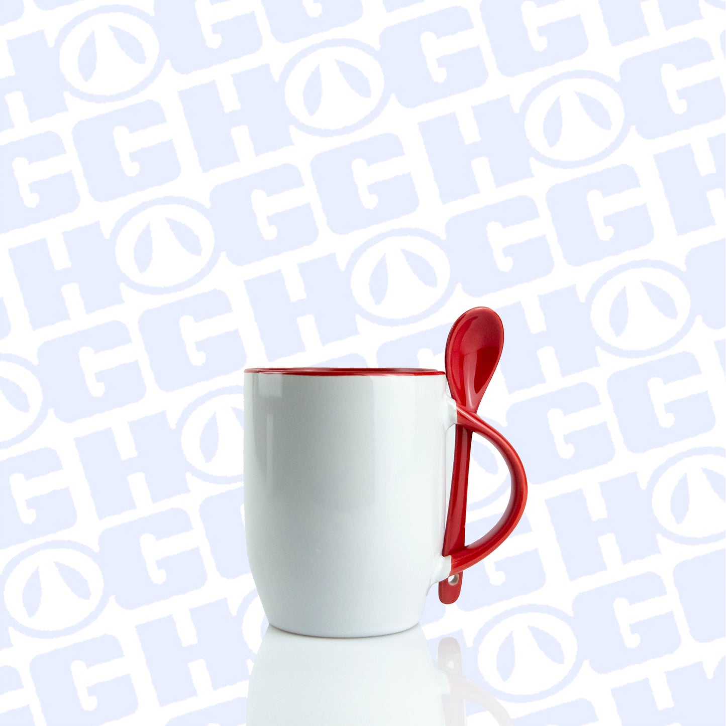 11oz SUBLIMATABLE MUG w/ SPOON CASE (24 UNITS) - RED