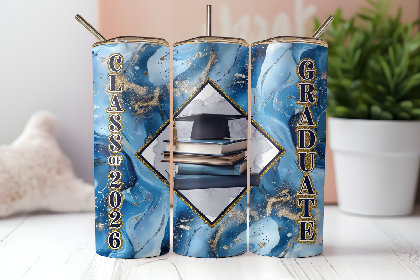 ASSORTED READY TO PRESS SUBLIMATION TUMBLER PRINTS (12 PACK) - GRADUATION 2026