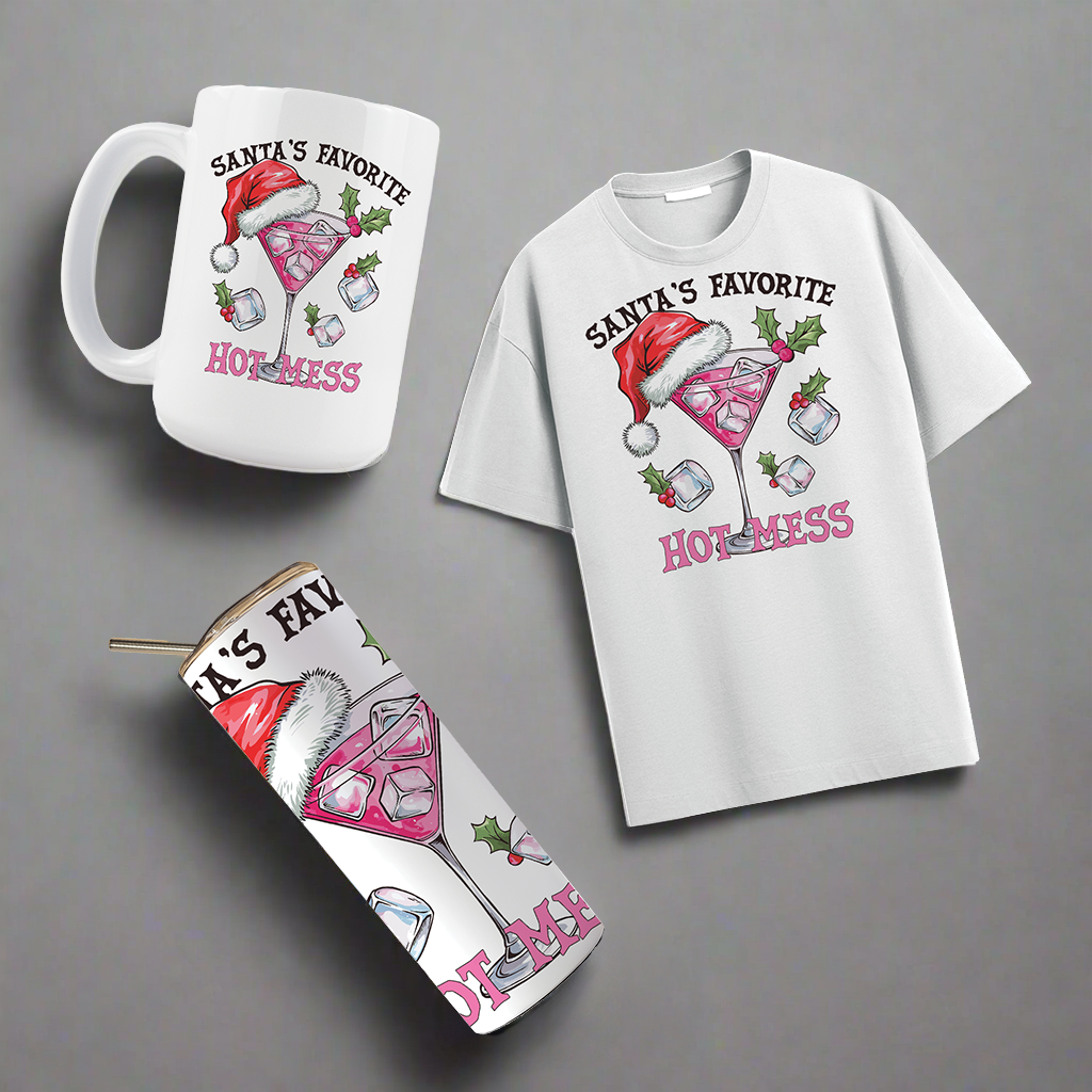 MULTI PRODUCT USE - DIGITAL SUBLIMATION DESIGNS - MERRY CHRISTMAS