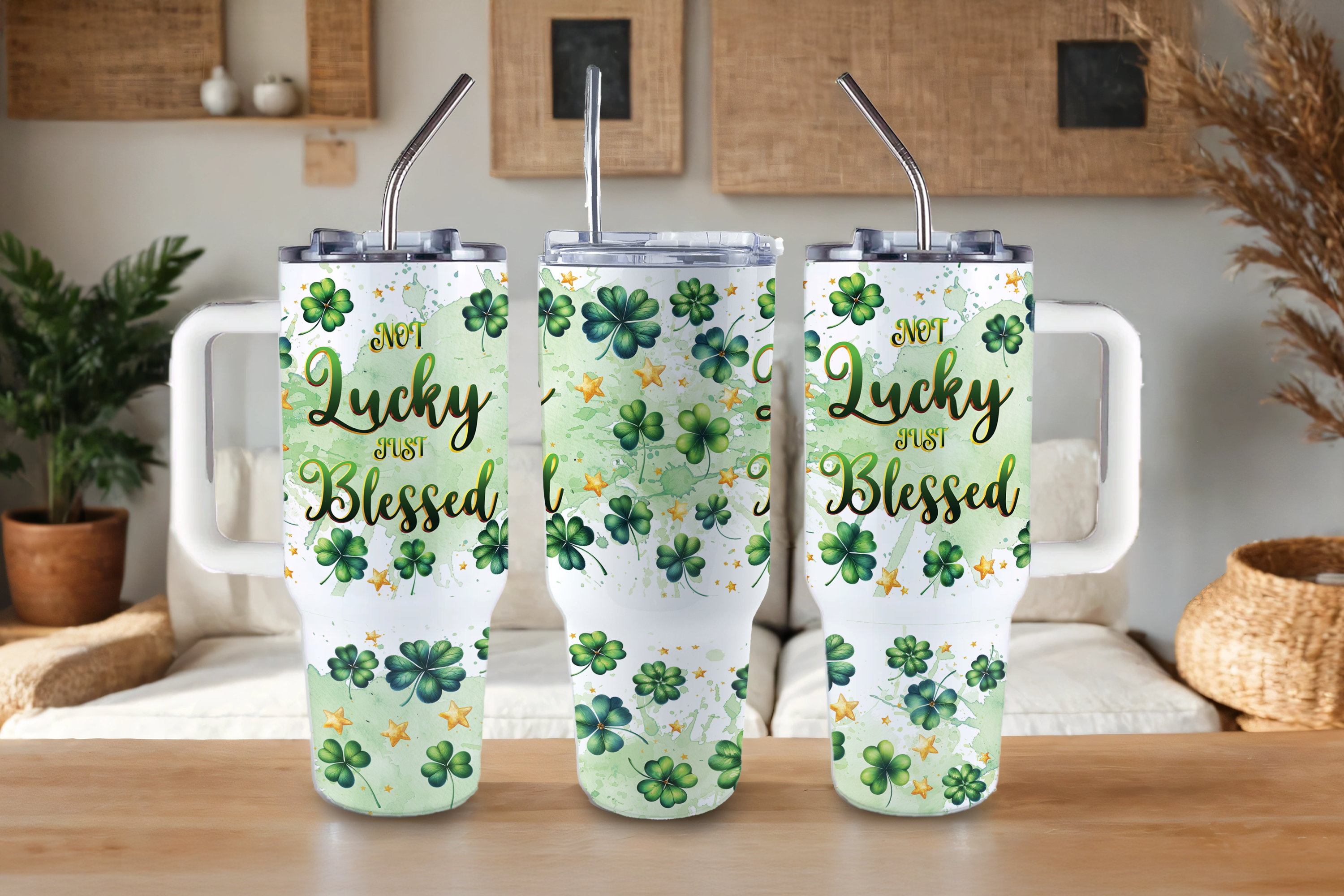 ASSORTED READY TO PRESS SUBLIMATION TUMBLER PRINTS (12 PACK) - ST. PATRICKS