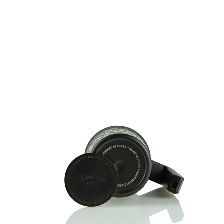 12oz Powder Coated Grippy Tumbler — Black