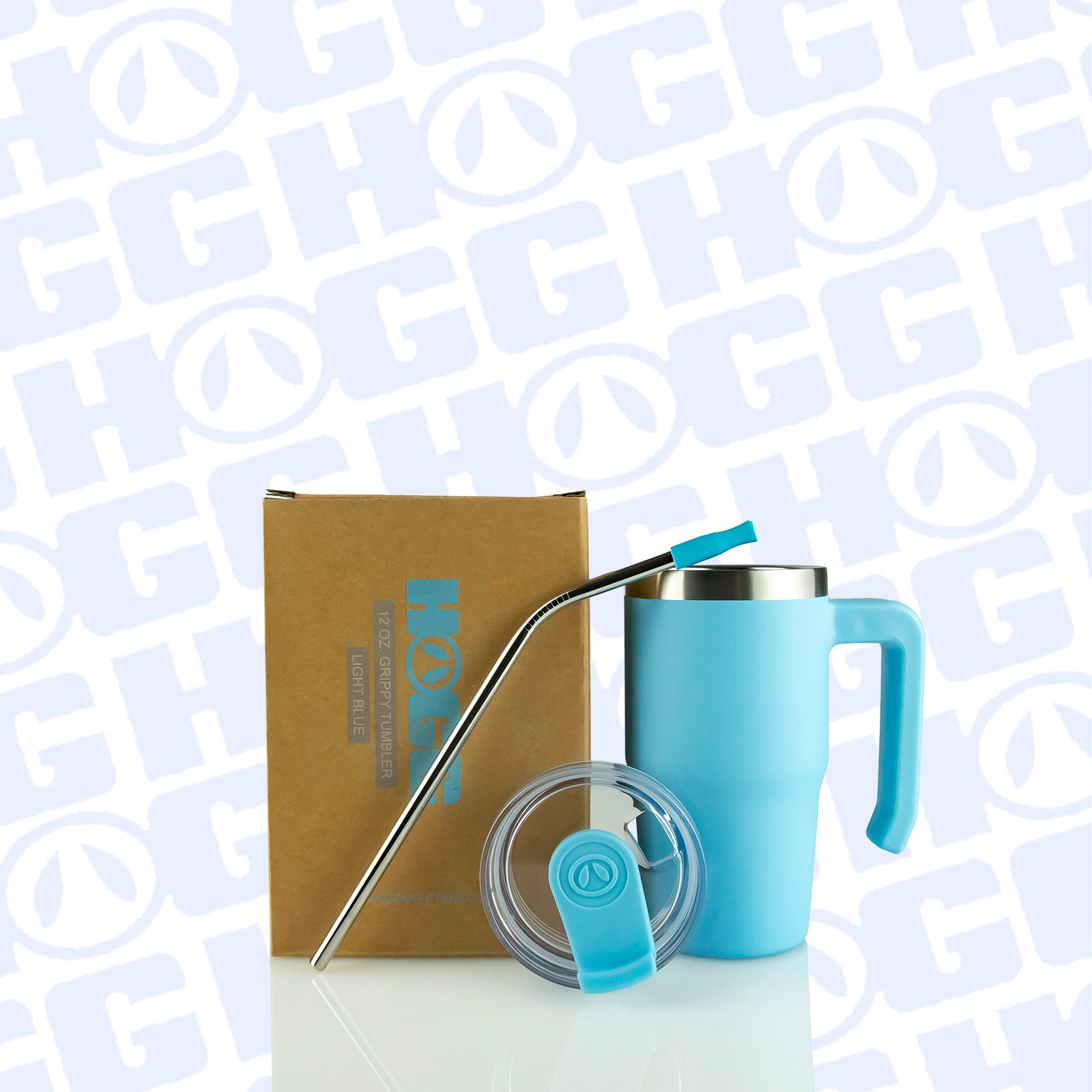 12oz GRIPPY TUMBLER CASE (24 UNITS) - LIGHT BLUE