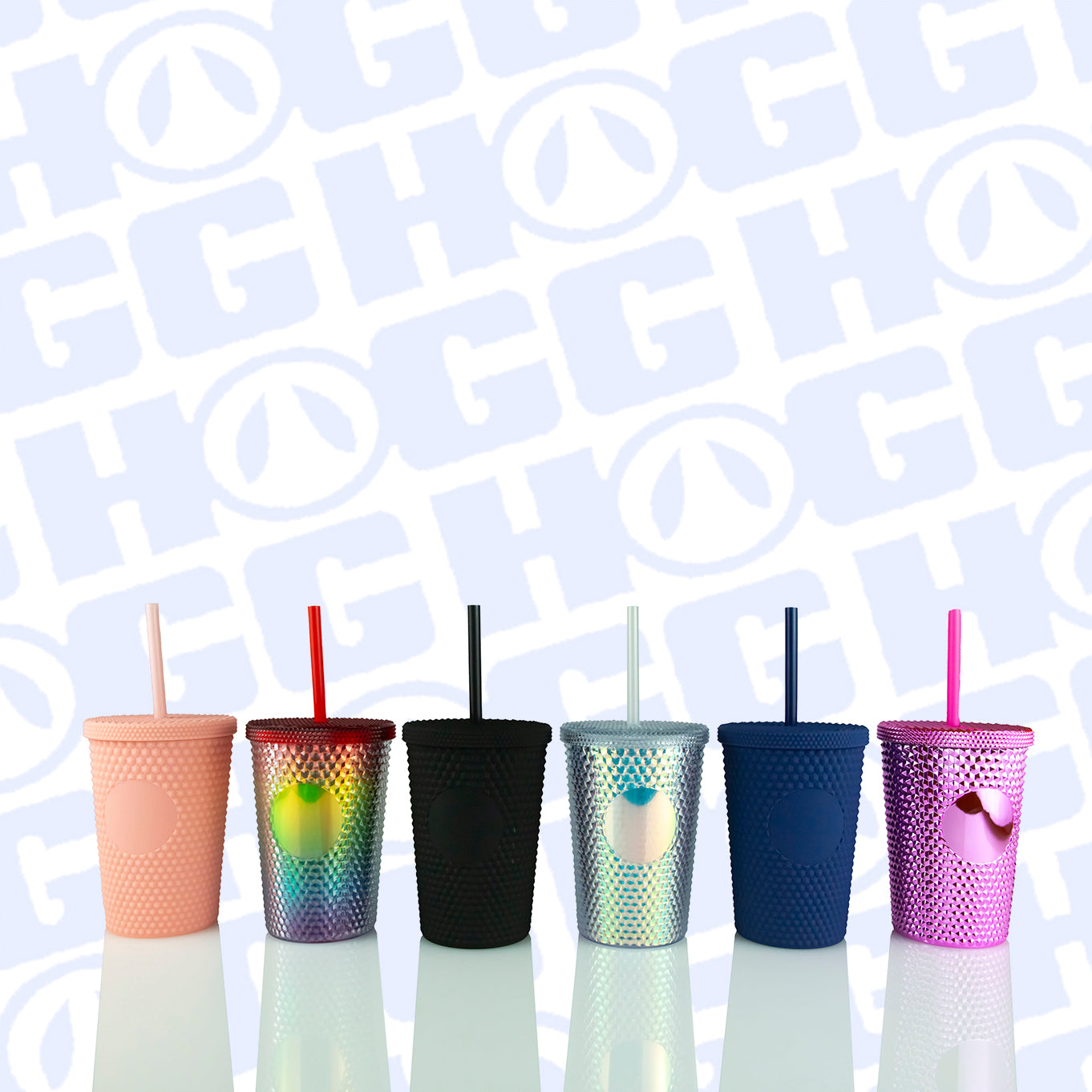 12OZ STUDDED TUMBLERS