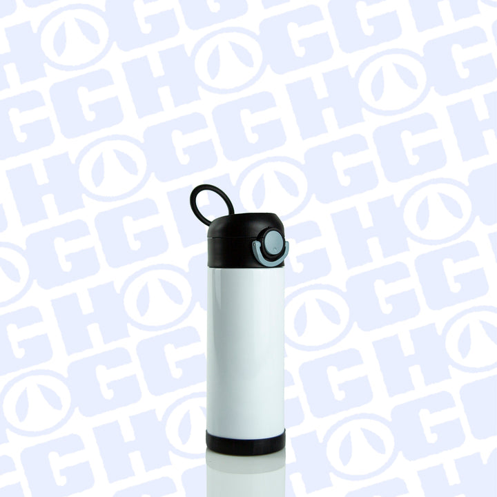 12oz Sublimation Blank Sippy Cup — Black