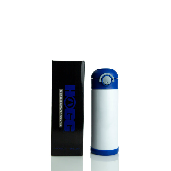12oz Sublimation Blank Sippy Cup Case (25 Units) — Blue