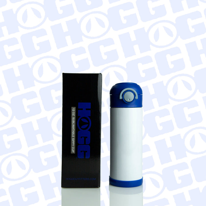 12oz Sublimation Blank Sippy Cup — Blue