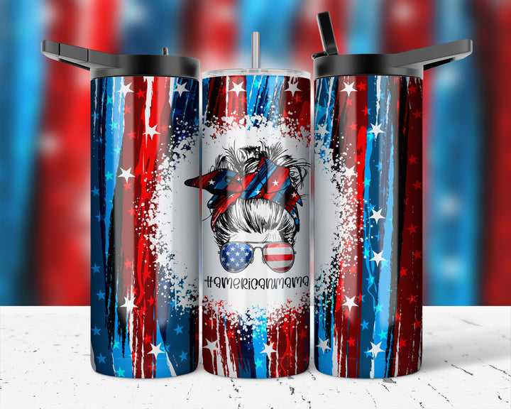 Assorted Ready to Press Sublimation Prints for 20oz Straight Skinny Tumblers (10 Pack) - Patriotic 2