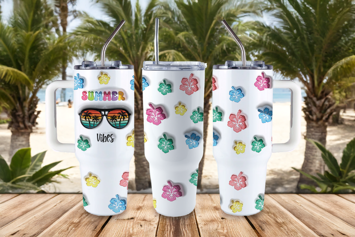 Assorted Ready to Press Sublimation Tumbler Prints (14 Pack) - Summer — 40oz Big Swig