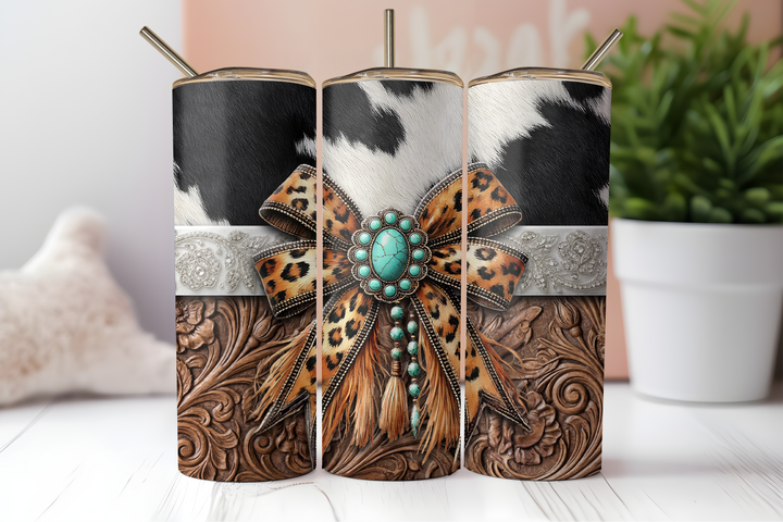 Digital Sublimation Designs - Southern Girl Tumbler Wraps — 20oz Skinny — Cowgirl Coquette