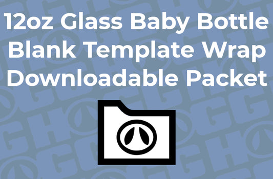 12oz GLASS BABY BOTTLE WRAP TEMPLATE