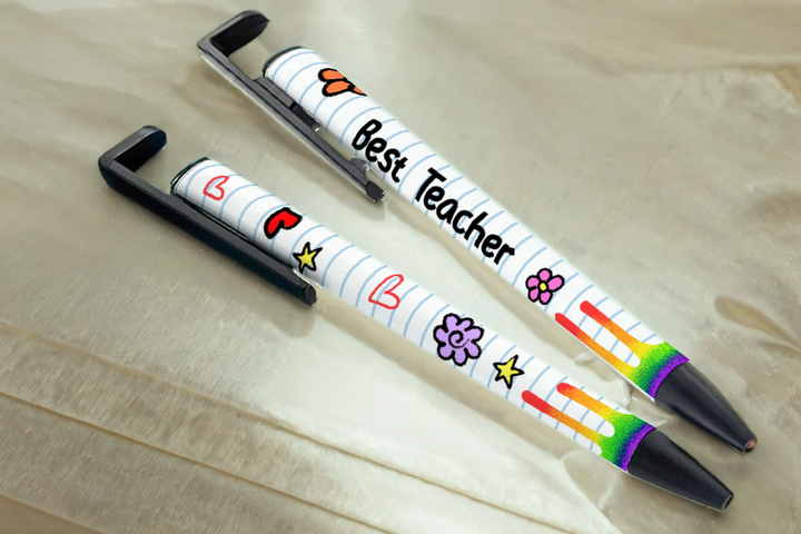 Assorted Ready to Press Sublimation - School Pen Wraps (9 Pack) — Sublimatable Pens